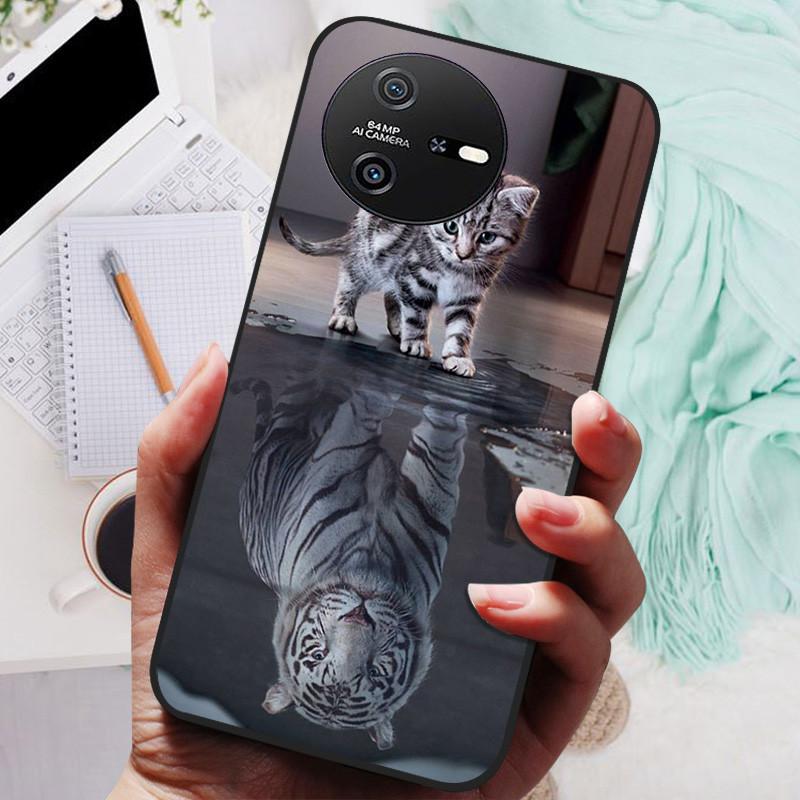 

Для Oscal Tiger 12 Чохол Tiger12 Чорна Кришка Лева Вовка Силіконові М які Задні Чохли Для Oscal Tiger 12 Чохол для Телефону Захисна Оболонка Oscal Tiger 12