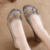 Mode Neue Blumen frauen Schuhe Ethnische Hohe Qualität Loafers Fashion Slip auf Flache Freizeitschuhe Weibliche Weiche Sohle Mama Schuhe 2024