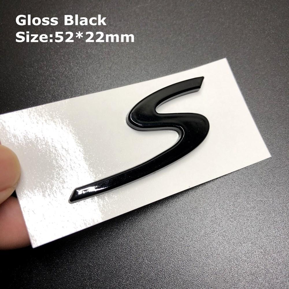 1Pc 3D Turbo 4 S Logo Car Emblem Accessories for Panamera Cayman Boxster Cayenne Macan