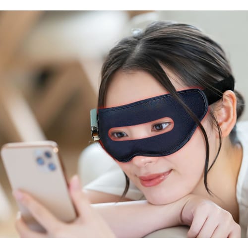 

[Supervised by a Physical Therapist] [Visual Care! Comfortable Eye Mask] Visible Eye Mask, USB Rechargeable, Hot & Cool Eye Care, Vibration Function (