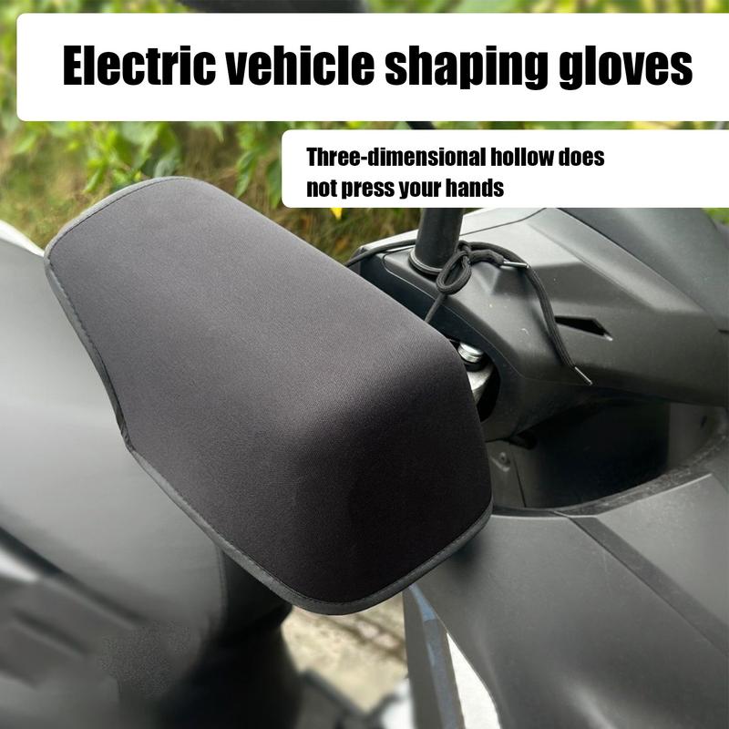 Motorcycle Handlebar Gloves Motorcycle Handlebar Mittens Hand Covers Adjustable Strap Hand Covers Windproof Waterproof Grip