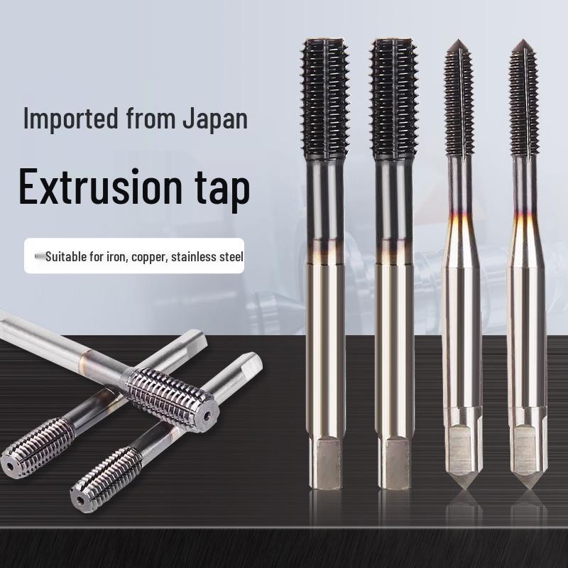 Японские экструзионные метчики из нержавеющей стали с кобальтовым покрытием, размеры M1.6-M12, черное покрытие TICN. Cobalt-Plated M3*0.5