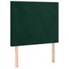 Box Spring Bed with Mattress Dark Green 90x190 cm Velvet