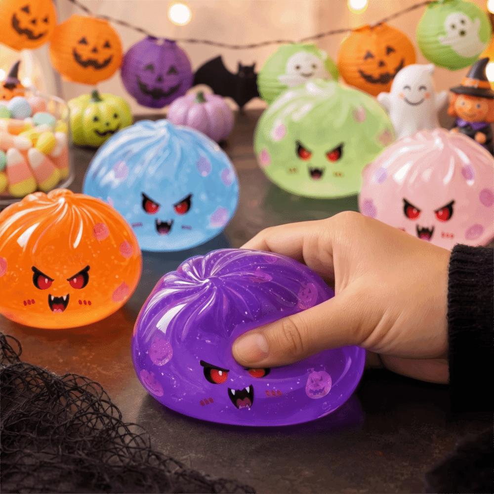 Slow Rising Halloween Squishy Toy Glitter Dumpling Squishy Toy Halloween Fidget Toy  Pinch Play