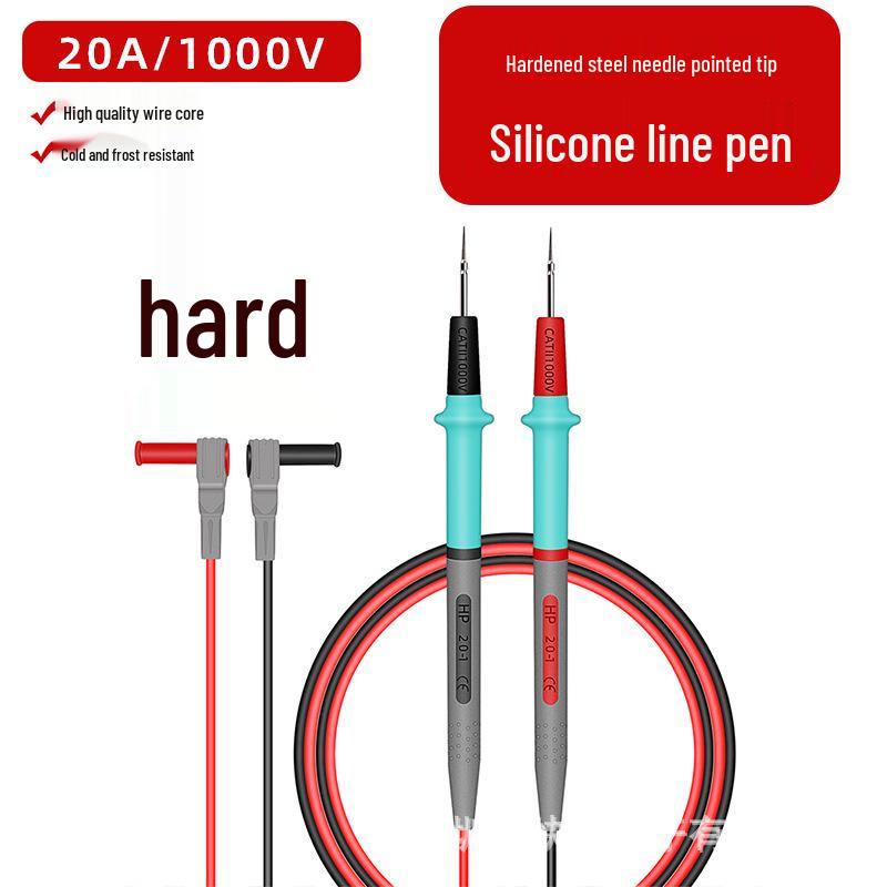 

Загартовані 20А Надгострі Силіконові Мультиметрові Вимірювальні Провідники, 1000В Холодо- та Термостійкі