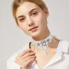 Collar Necklace with Lace  and Gears Household Decoration for Wedding Birthday Party Decoration Accessory