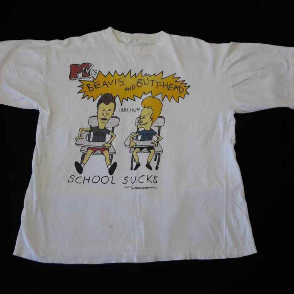 Vintage 1994 Beavis And Butt-Head T-Shirt 90s 1990s Animation Simpsons Family G Unisex T-Shirt L