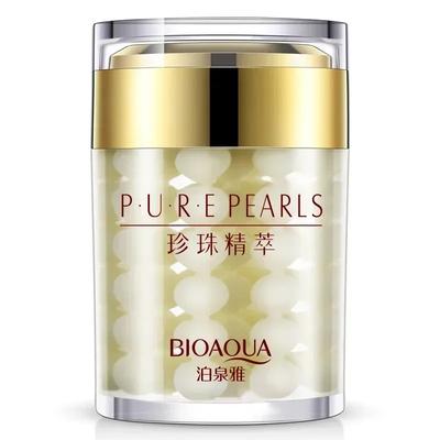 BIOAQUA Crema Facial de Perla Pura Hidratante Reafirmante de Piel Crema Facial Hidratante Belleza Salud Cuidado de la Piel 80ml