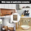 No-Drill Bathroom Shelf & Storage Cabinet - Wall Organiser for Bathroom Essentials, Makeup, Skincare with 2 Doors, 32 X 40.5 X 13cm (White, 3 Layer)