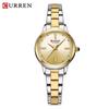 CURREN 9094 Small Dial Quartz Watch for Ladies Waterproof Round Minimalist Wristwatch with Stainless Steel Strap
