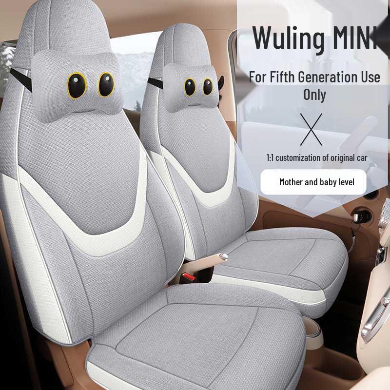 Wuling Hongguang MiniEV Macaron Linen Seat Covers - 5th Gen, 26 Models