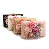 Luxury Elegant Evening Bag for Women Flower Wedding Evening Clutch Purse Bride Floral Clutch Bag Chain Shoulder Crossbody Bags