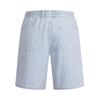 Navigare Men's Striped Loose Straight Denim Shorts
