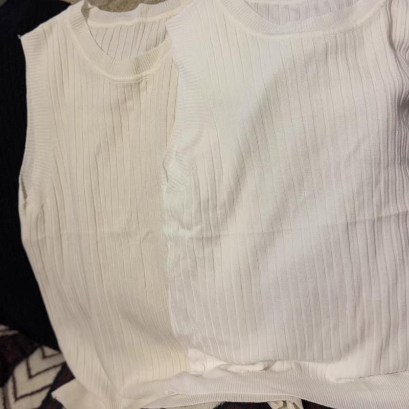 Summer Women Tops Blouse Slim Silk Sleeveless Women Tee Shirt Ice Plus Size White T-Shirt Tank