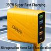 150W Mecha-Style Five-Port Smart Fast Charger with USB+PD