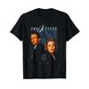 Akte X Vintage 90er Jahre Poster Mulder und Scully Retro TV-Show T-Shirt vintage Gewaschen Gedehnt Streetwear Leicht Mode Lässig