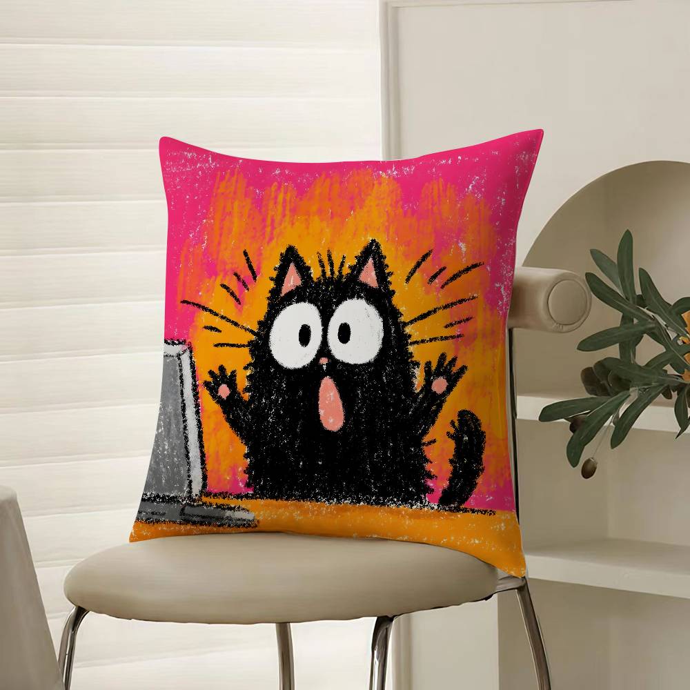 Geeignet für Spoof Tier Witz für Arbeiter Kissenbezug Komfort Sofabett Seidig elegant Verdeckter Reißverschluss Dekorative Kissenhülle