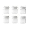 3/6/10Pcs Cosmetic Jars Travel Glass Containers Clear Buttercream Bottles With Lids & Inner Plug Mini Refillable Boxes