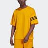 Adidas Originals Adicolor Neuclassics Solid Color Crew Neck Short Sleeve T-Shirt Men Tops Gold HM1877