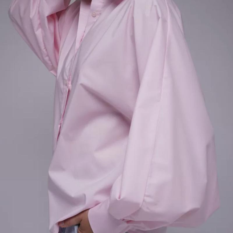 Frühling Retro Elegant Puffärmel V-Ausschnitt Oberteil Hemd Pendler Sexy Lässiges Hemd Damen