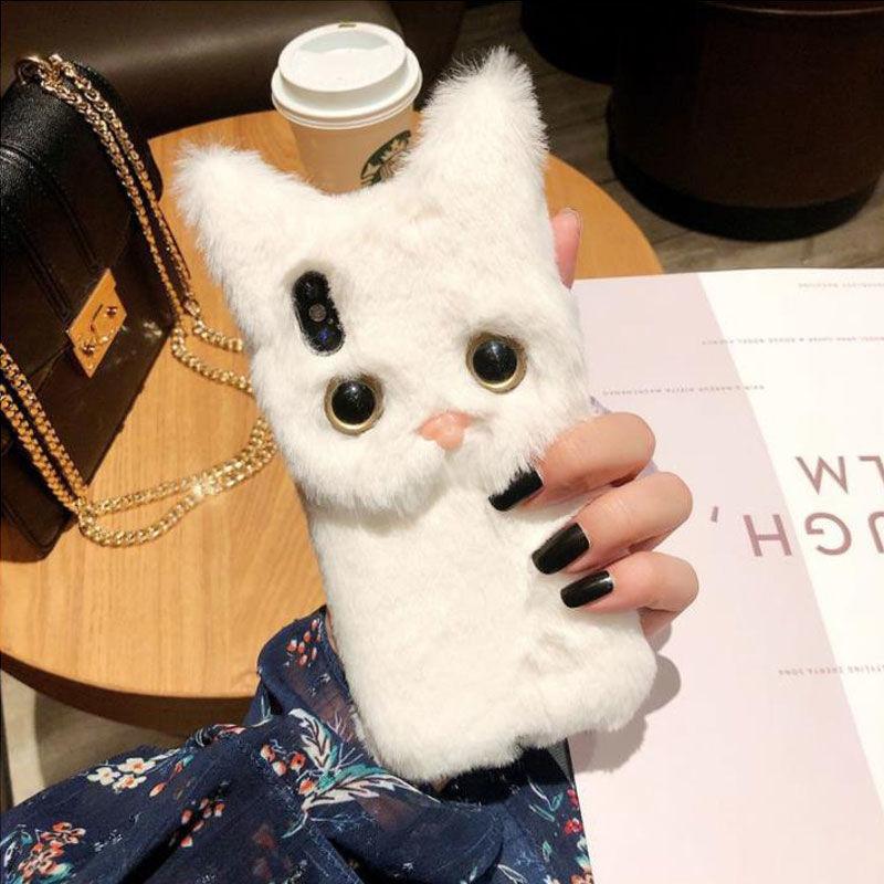 

Autumn and Winter Japan and South Korea for Apple 16 Plush Phone Case 15 Promax Cartoon for IPhone 13 Cat 14 Cute 12 Furry For iPhone 17PROMAX