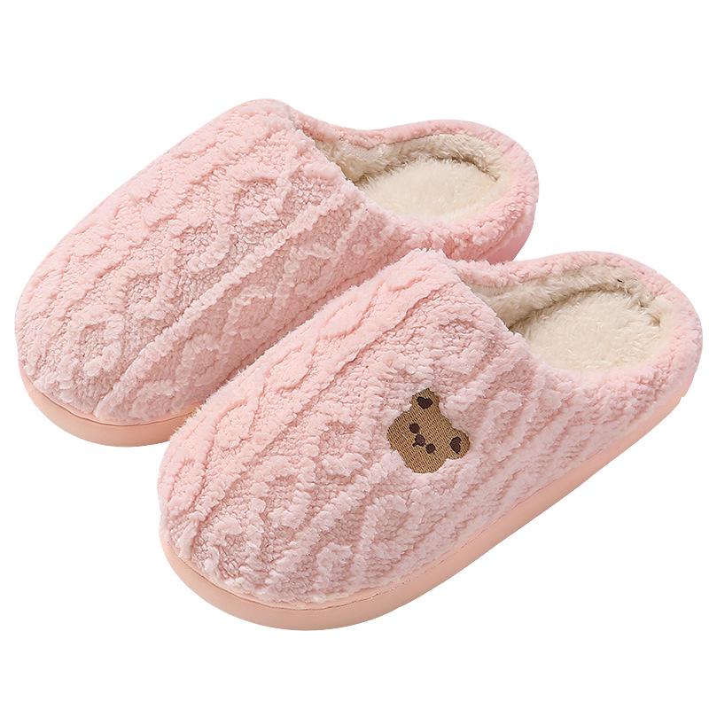 Cozy Cotton Anti-Slip Slippers for Men & Women - Warm Indoor Footwear for Autumn/Winter