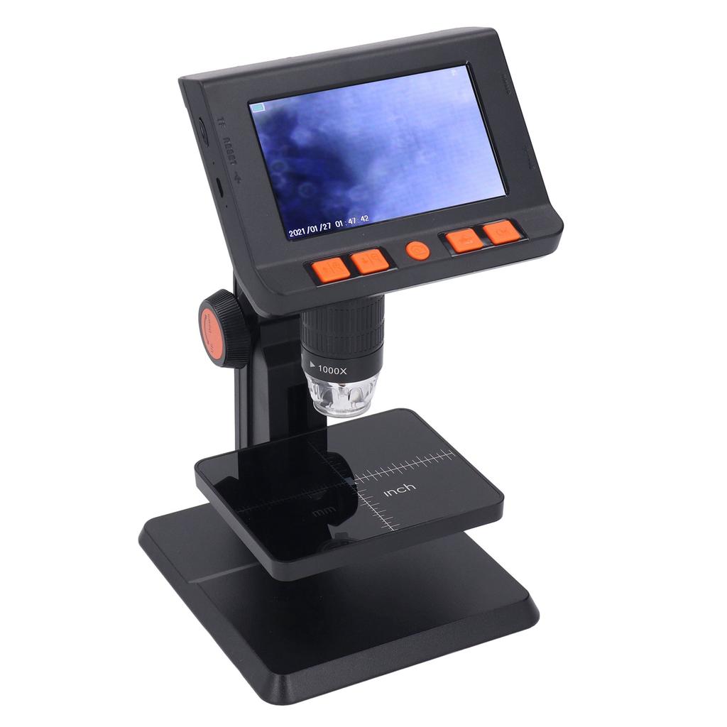 Digitales Mikroskop, 1000-fach hochauflösendes, präzises Fokussierungsmikroskop, biologisches Mikroskop mit Einstellung