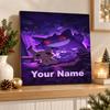 Gengar Custom Name Diamond Painting Personalized 5D Full Drill DIY Diamond Art Home Decor