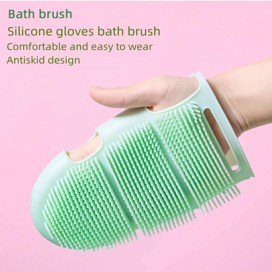 1 Pcs Japanese Lovely Wind Bathing Brush With Silicone Massage And Cutin Removing Gloves Pet Bath Brush And Body Scrubber