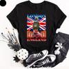 London England Men T- Shirt Union Jack Tee Trendy Great Britain Gift Souvenir Top