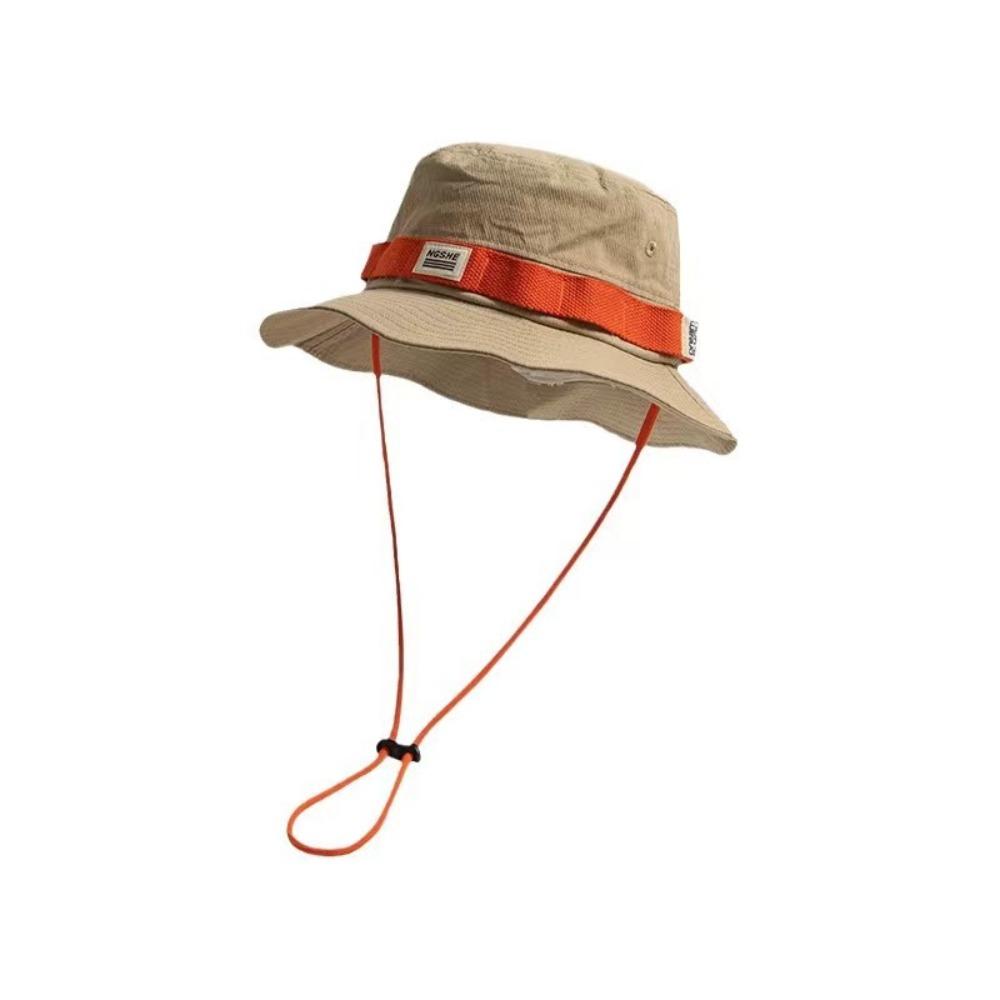 Breathable Fisherman Hat Contrast Color Mountaineering Hat Cute Camping Hat  Women's