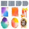 Photo Frame Resin Molds Rectangle Oval Irregular Photo Frame Epoxy Casting Mold Silicone Molds for Home Decor DIY Craft