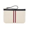 Bally Large Capacity Open Design Fabric Tote Bag Shopping Bag Handbag Women Tote Natural Black Gold 6307789