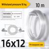 Zhuo Ji 8mm High-Pressure Transparent PU Air Hose for Air Compressors (Sizes: 4/6/10/12/14/16)