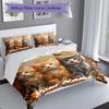 3PC Custom Name Kittens Garden Bedding Set Printed Bedding Set Duvet Cover Closure Includes 1 Duvet Cover & 2 Pillowcases for All Seasons Bedroom