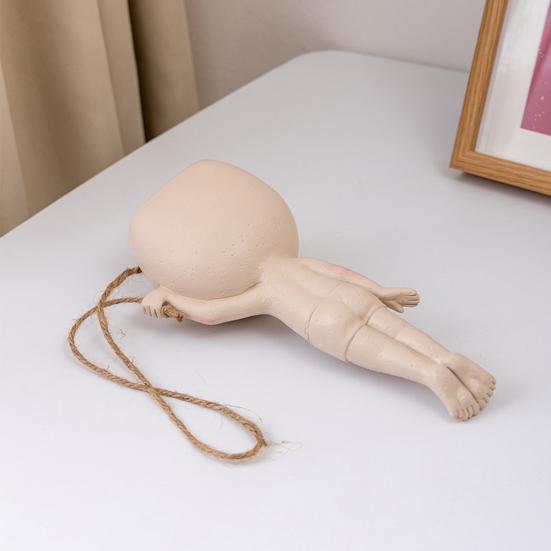 Ghiveci pentru containere de flori Design de păpuși de gimnastică în stil nordic cu jardiniere de frânghie suspendate Ghiveci de flori suculente creative