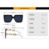 Trendy Vintage Oversized Sunglasses for Women Retro Fashion Beach Sunshade Sunglasses Big Square Frame Sun Glasses UV400 Shades