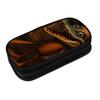 Italian Brainrot Black Multifunctional Double Layered Pen Case For Boy/Girls Best Gift 2D Flat Cartoon Pencil Case For Children