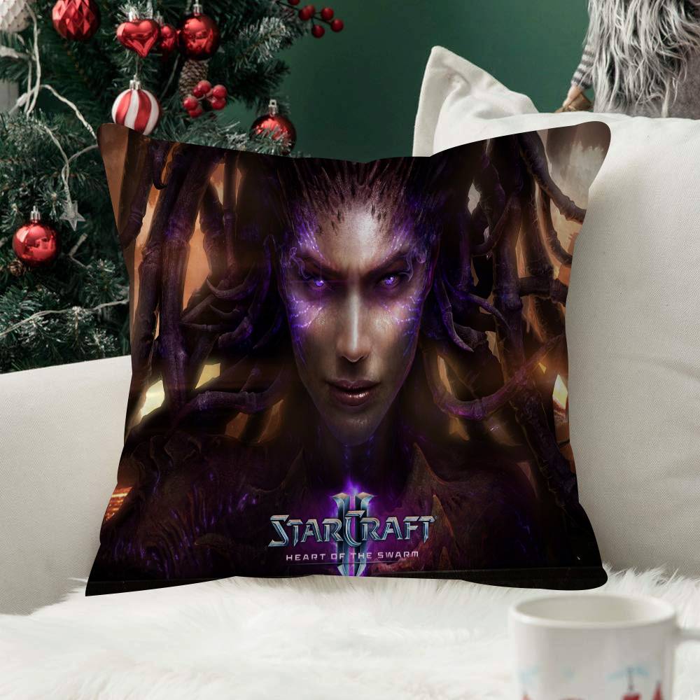Game SStarCraft  Pattern Cushions Pillowcase Polyester Cushion Cover Throw Pillow Pillowcover Home Car Sofa Decor