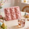 Easter Ice Cube Mold Food Grade Silicone 3D Bunny Shape Baking Mold Easy To Clean Dishwasher Safe Easter Party Supplies
