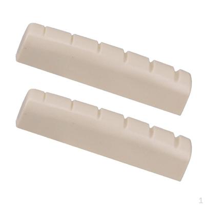 2 stücke Beige Akustikgitarren-Sattel Schlitz für Liebhaber Musikalisches Geschenk