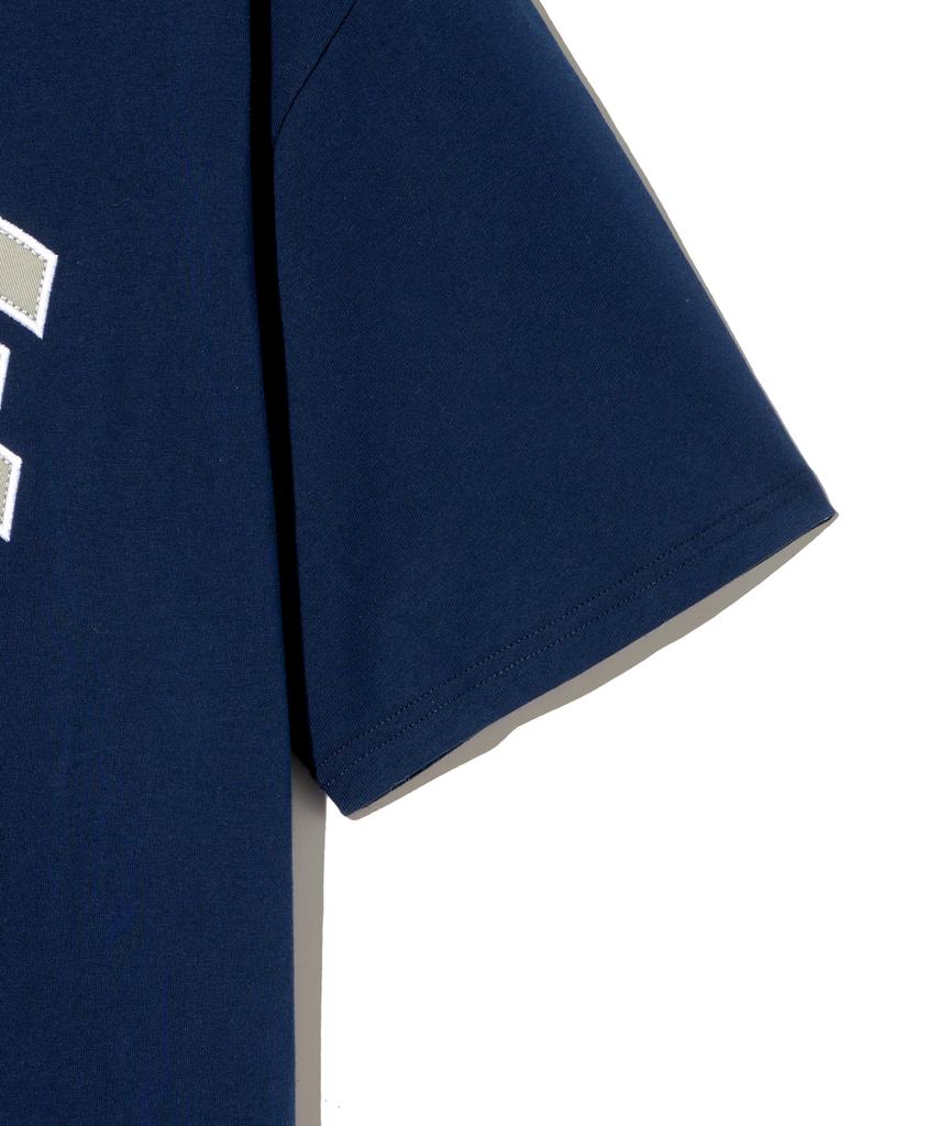 YALE Two-Tone Arch Short Sleeve T-Shirt_Navy