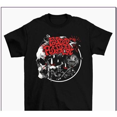 Faster Pussycat Band Cotton Black Full Size T Shirt