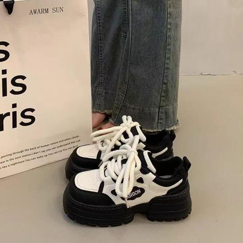 Muffin platform white shoes children's spring and summer new versatile height increase casual sports dad shoes