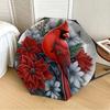 1pc Cardinal Bird Fashionable Automatic Opening/Closing Folding Umbrella with 8 Iron Bones, Plastic Handle yy251015098