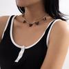 Accessories, Simple Retro Claw Chain Diamond Necklace For Women, Personalized Temperament Acrylic Butterfly Necklace