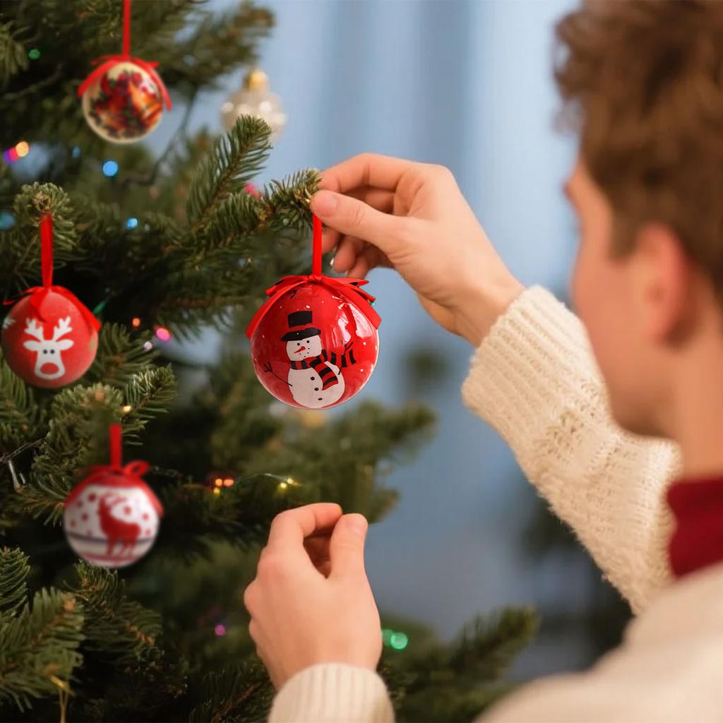 Christmas Hanging Ornament Balls Decorative Hanging Decorations For Tree Ornaments Window Indoor & Outdoo