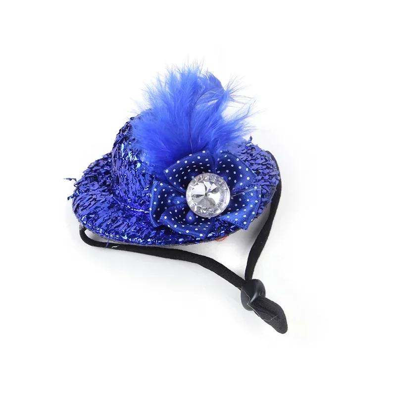 Mini Witch Hat for Small Animals Adjustable Pet Headgear Hamster Rat Hats Halloween Cosplay Clothing Guinea Pigs Assessories