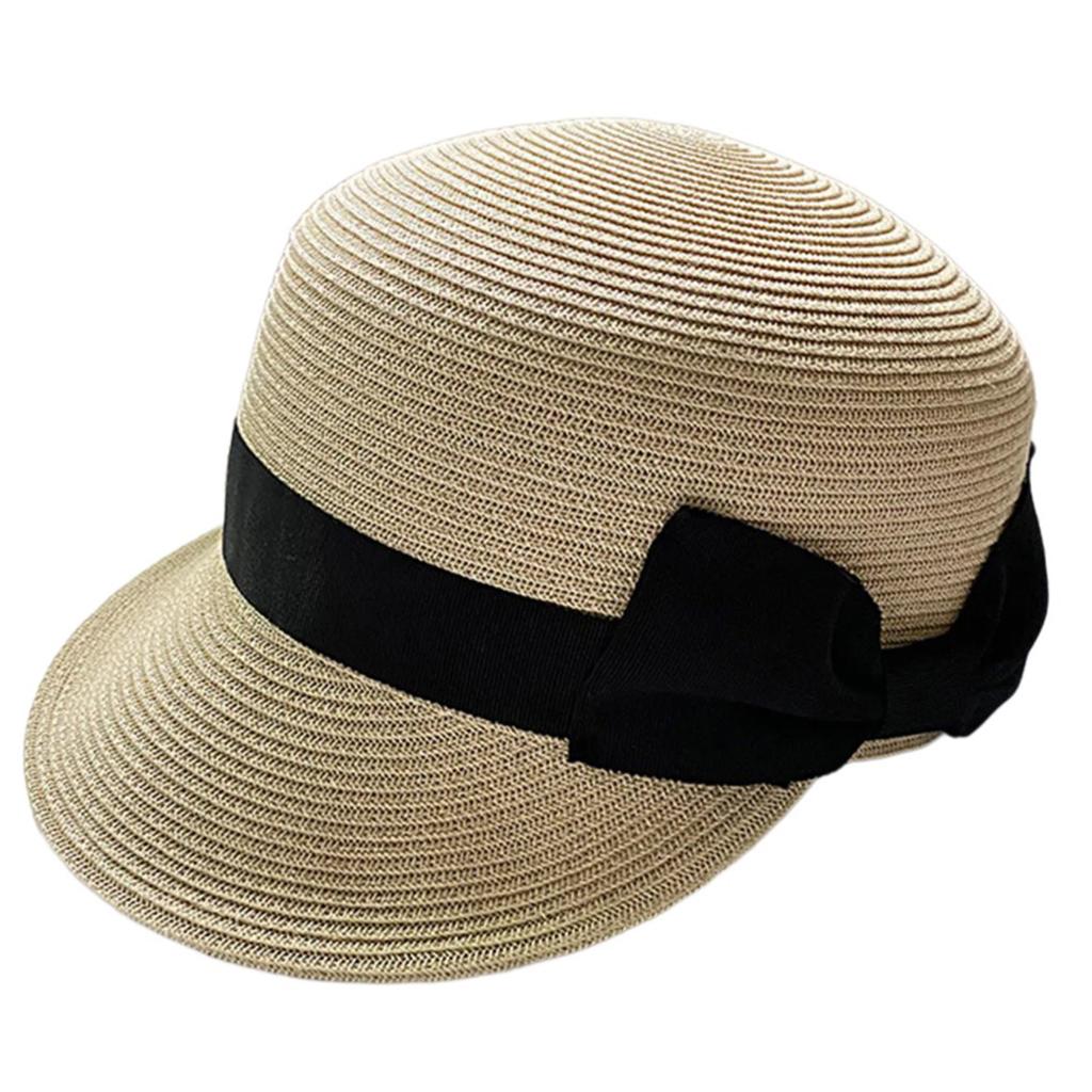 Western Straw Hat Handwoven Breathable Sun Hat British Hat Elegant Braided Belt Straw Hat Panama Hat