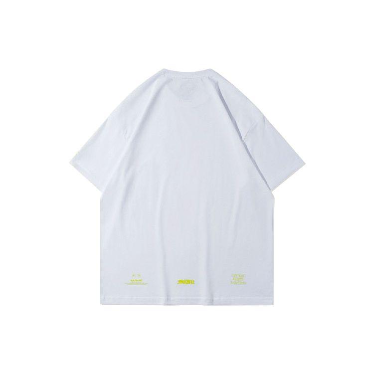 Li Ning X Disney Muppets Comet Collection Cartoon Print Loose Fit Crew Neck T-Shirt Unisex T-Shirt White AHSR845-1